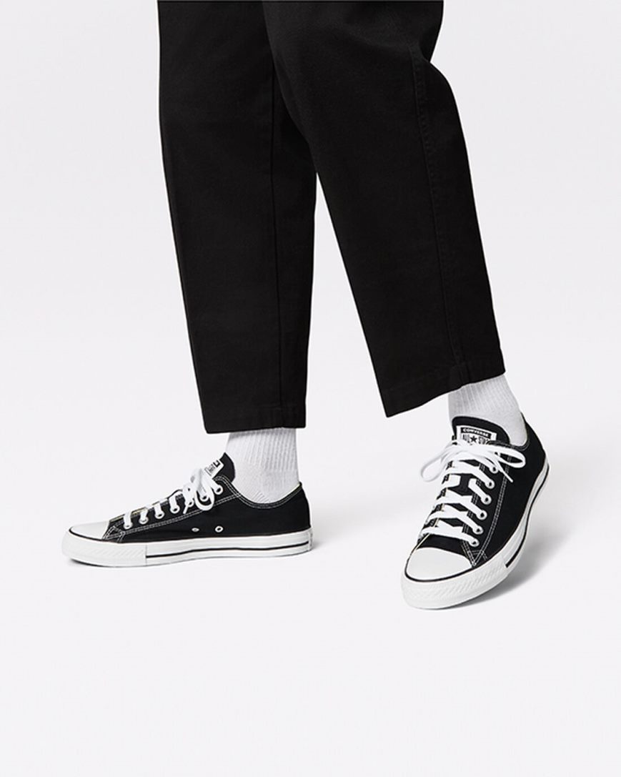 Tenis Converse Chuck Taylor All Star Classicos Cano Baixo Masculino Pretas | PT L0T73P9